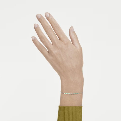 Luxoia - Swarovski Matrix Armband Rundschliff Grün Rhodiniert - 5758987
