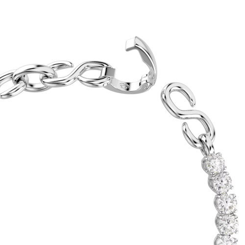 Luxoia - Swarovski Matrix Armband Rundschliff Weiss Rhodiniert - 5753926