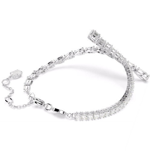 Luxoia - Swarovski Matrix Armband Verschiedene Schliffe Weiss - 5693154