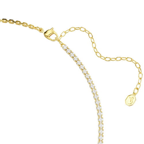 Luxoia - Swarovski Matrix Halskette Rundschliff Weiss 18K goldbeschichtet - 5747717