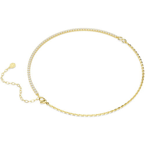 Luxoia - Swarovski Matrix Halskette Rundschliff Weiss 18K goldbeschichtet - 5747717