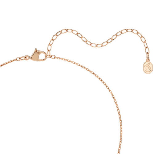Luxoia - Swarovski Matrix Halskette Rundschliff Weiss 18K roségoldbeschichtet - 5763823