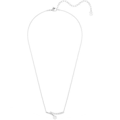 Luxoia - Swarovski Matrix Halskette Rundschliff Weiss Rhodiniert - 5753568
