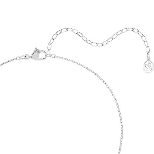 Luxoia - Swarovski Matrix Halskette Rundschliff Weiss Rhodiniert - 5753568