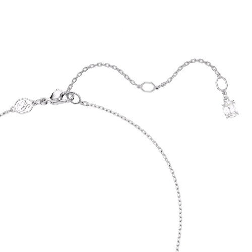 Luxoia - Swarovski Matrix Halskette Rundschliffe im Farbverlauf Weiss Rhodiniert - 5705396