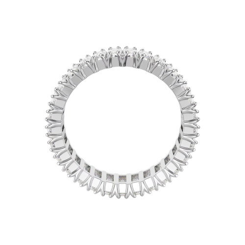 Luxoia - Swarovski Matrix Ring Baguette Schliff Weiss Rhodiniert