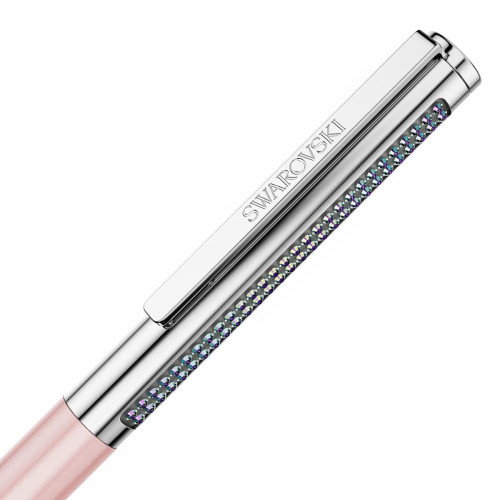 Luxoia - Swarovski Matrix Tennis Kugelschreiber Rosa lackiert Verchromt - 5747956