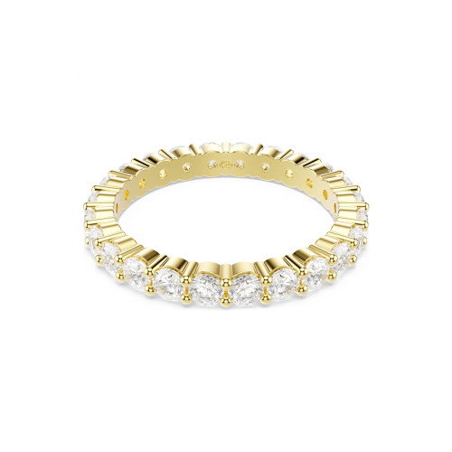 Luxoia - Swarovski Matrix Vittore Ring Rundschliff Weiss Goldlegierungsschicht