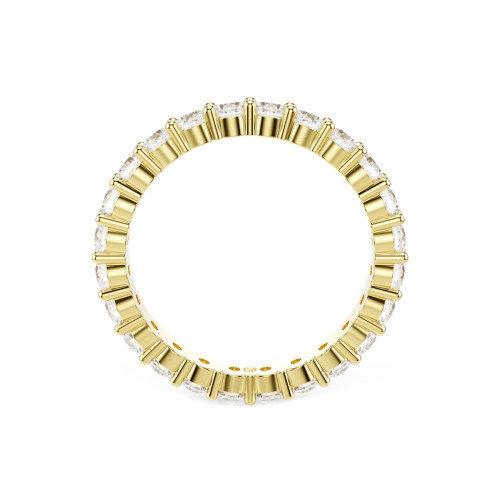 Luxoia - Swarovski Matrix Vittore Ring Rundschliff Weiss Goldlegierungsschicht