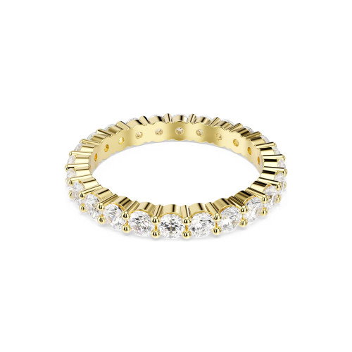 Luxoia - Swarovski Matrix Vittore Ring Rundschliff Weiss Goldlegierungsschicht