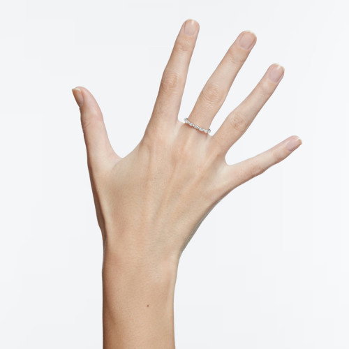 Luxoia - Swarovski Matrix Vittore Ring Marquise Schliff Weiss Rhodiniert