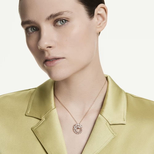 Luxoia - Swarovski Mesmera Halskette Marquise Schliff Weiss 18K roségoldbeschichtet - 5764188