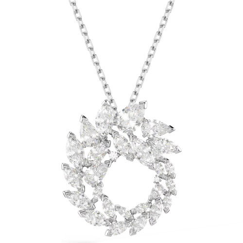 Luxoia - Swarovski Mesmera Halskette Marquise Schliff Weiss Rhodiniert - 5759837