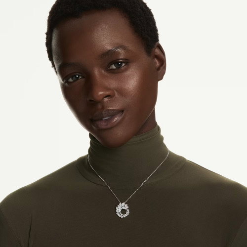 Luxoia - Swarovski Mesmera Halskette Marquise Schliff Weiss Rhodiniert - 5759837