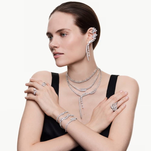 Luxoia - Swarovski Mesmera Armband Marquise Schliff Weiss Rhodiniert - 5748014
