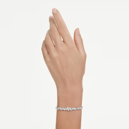 Luxoia - Swarovski Mesmera Armband Marquise Schliff Weiss Rhodiniert - 5748650