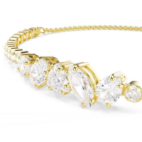 Luxoia - Swarovski Mesmera Armband Verschiedene Schliffe Weiss 18K goldbeschichtet - 5747939