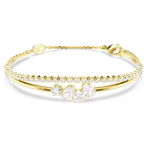 Luxoia - Swarovski Mesmera Armband Verschiedene Schliffe Weiss 18K goldbeschichtet - 5747953