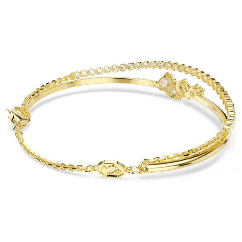 Luxoia - Swarovski Mesmera Armband Verschiedene Schliffe Weiss 18K goldbeschichtet - 5747953