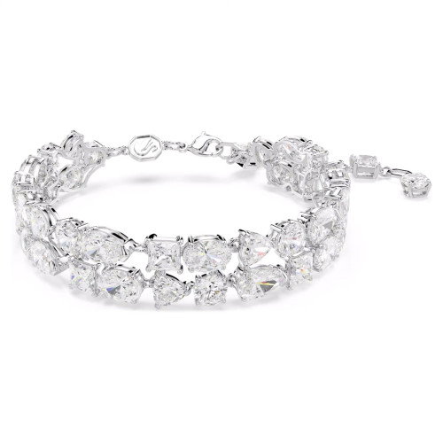 Luxoia - Swarovski Mesmera Armband Verschiedene Schliffe Weiss Rhodiniert - 5669927