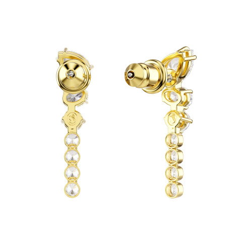 Luxoia - Swarovski Mesmera Drop Ohrhänger Verschiedene Schliffe Weiss 18K goldbeschichtet - 5747936