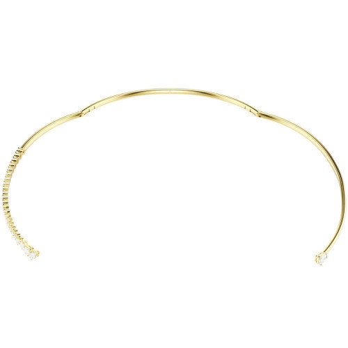Luxoia - Swarovski Mesmera Halsband Verschiedene Schliffe Weiss 18K goldbeschichtet