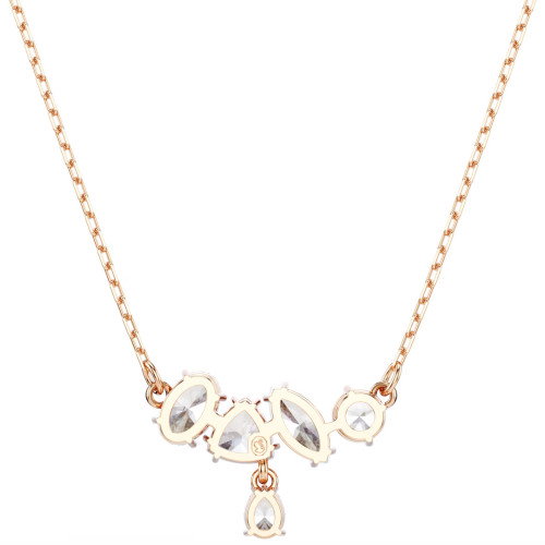Luxoia - Swarovski Mesmera Halskette Verschiedene Schliffe Weiss 18K roségoldbeschichtet - 5747996