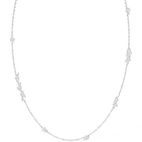 Luxoia - Swarovski Mesmera lange Halskette Marquise Schliff Weiss Rhodiniert - 5760760