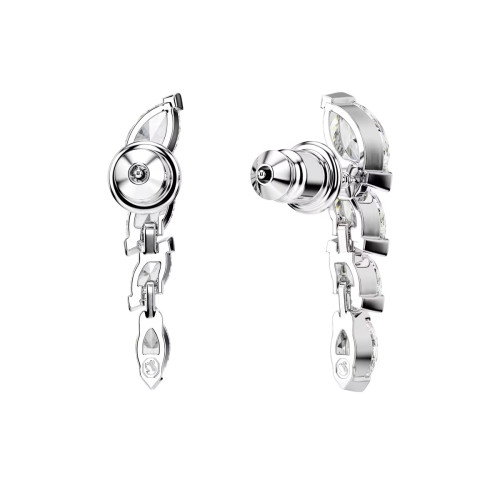 Luxoia - Swarovski Mesmera Ohrringe Marquise Schliff Weiss Rhodiniert - 5748007