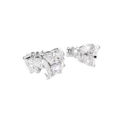 Luxoia - Swarovski Mesmera Ohrspangen Marquise Schliff Weiss Rhodiniert - 5747998