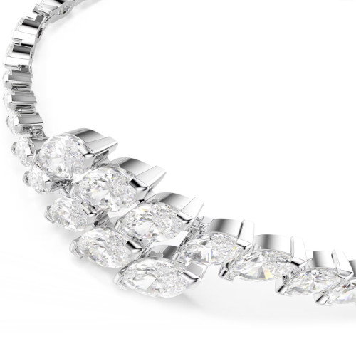 Luxoia - Swarovski Mesmera Set Marquise Schliff Weiss Rhodiniert - 5762135
