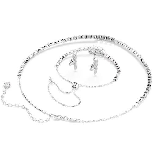 Luxoia - Swarovski Mesmera Set Marquise Schliff Weiss Rhodiniert - 5762135