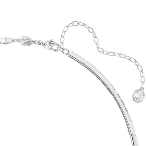 Luxoia - Swarovski Mesmera Y Halskette Verschiedene Schliffe Weiss Rhodiniert - 5748652