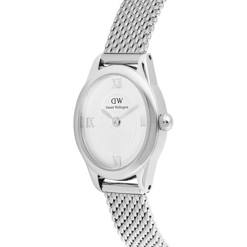 Luxoia - Daniel Wellington Ophelia Mini Mesh White Silver - DW00100938