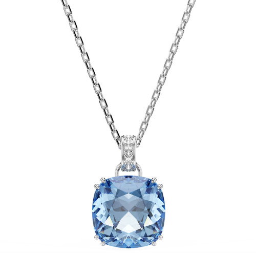 Luxoia - Swarovski Millenia Halskette Kissenschliff Blau Rhodiniert - 5760057