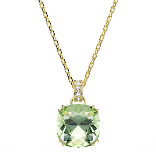 Luxoia - Swarovski Millenia Halskette Kissenschliff Grün 18K goldbeschichtet - 5764821
