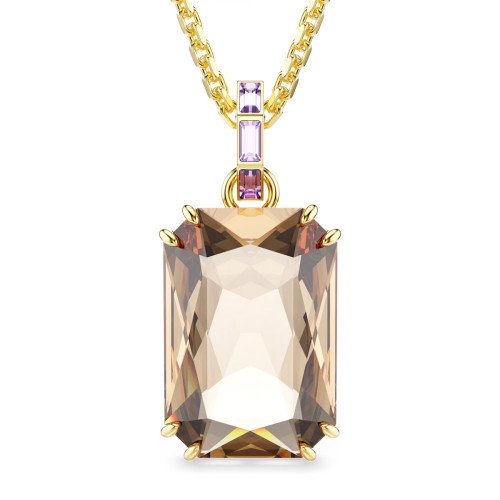 Luxoia - Swarovski Millenia Halskette Oktagon Schliff Karamell Goldlegierungsschicht - 5725752