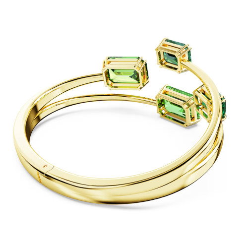 Luxoia - Swarovski Millenia Armreif Oktagon Schliff Grün Goldlegierungsschicht