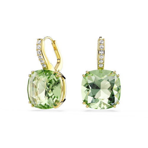 Luxoia - Swarovski Millenia Drop Ohrhänger Kissenschliff Grün 18K goldbeschichtet - 5764822