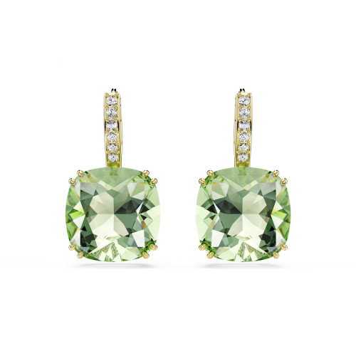 Luxoia - Swarovski Millenia Drop Ohrhänger Kissenschliff Grün 18K goldbeschichtet - 5764822
