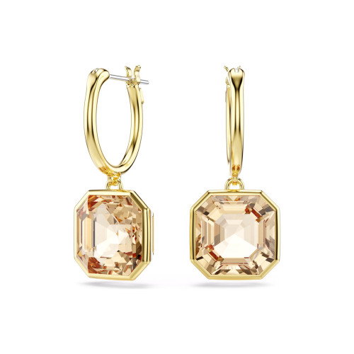 Luxoia - Swarovski Millenia Drop Ohrhänger Kissenschliff Karamell Goldlegierungsschicht - 5731148