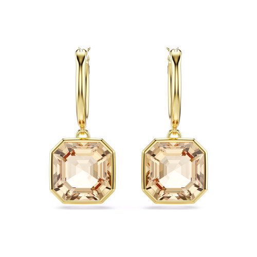 Luxoia - Swarovski Millenia Drop Ohrhänger Kissenschliff Karamell Goldlegierungsschicht - 5731148