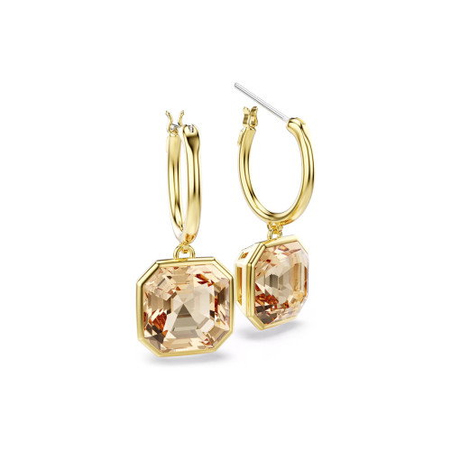 Luxoia - Swarovski Millenia Drop Ohrhänger Kissenschliff Karamell Goldlegierungsschicht - 5731148