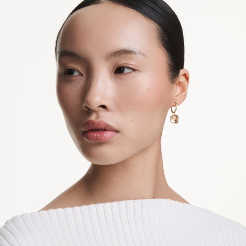 Luxoia - Swarovski Millenia Drop Ohrhänger Kissenschliff Karamell Goldlegierungsschicht - 5731148