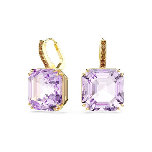 Luxoia - Swarovski Millenia Drop Ohrhänger Kissenschliff Violett 18K goldbeschichtet - 5759990