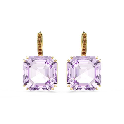 Luxoia - Swarovski Millenia Drop Ohrhänger Kissenschliff Violett 18K goldbeschichtet - 5759990
