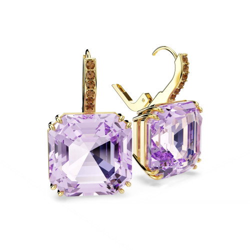 Luxoia - Swarovski Millenia Drop Ohrhänger Kissenschliff Violett 18K goldbeschichtet - 5759990