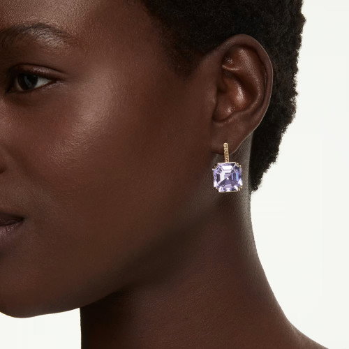 Luxoia - Swarovski Millenia Drop Ohrhänger Kissenschliff Violett 18K goldbeschichtet - 5759990