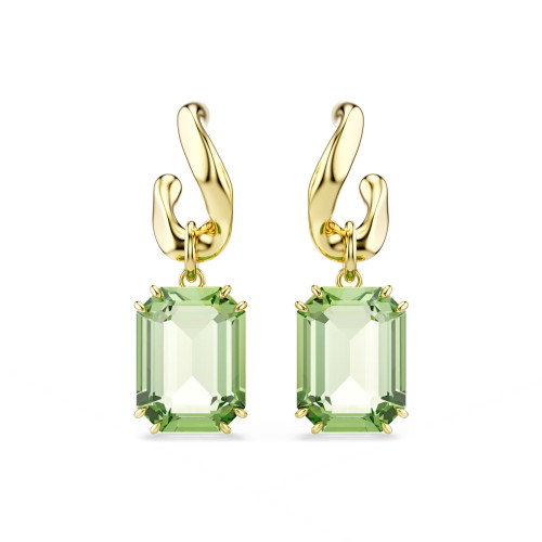 Luxoia - Swarovski Millenia Drop Ohrhänger Oktagon Schliff Grün 18K goldbeschichtet - 5756151