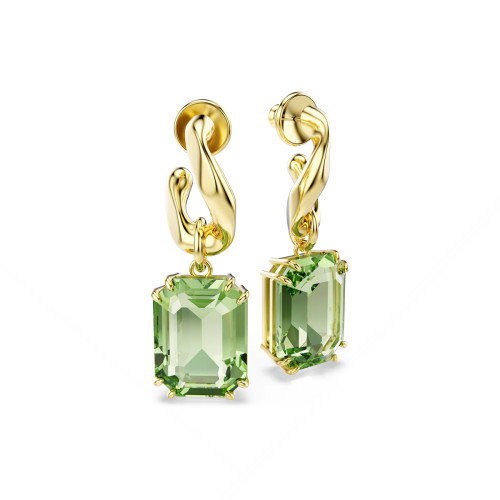 Luxoia - Swarovski Millenia Drop Ohrhänger Oktagon Schliff Grün 18K goldbeschichtet - 5756151